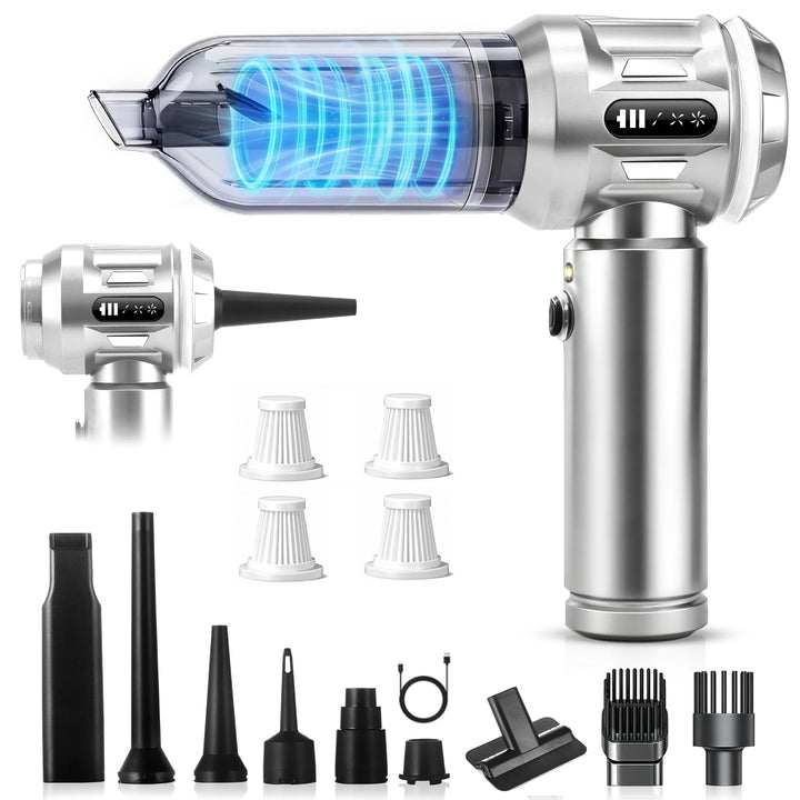 Citybee Handstaubsauger Akku Mini Staubsauger Kabellos - 25000Pa Handstaubsauger Stark 4 in 1 Autost