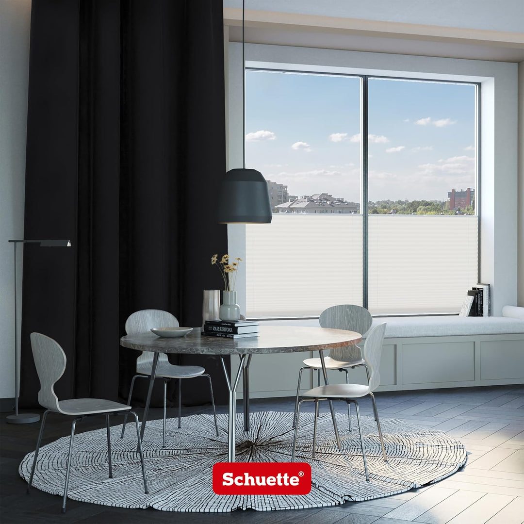 Schuette® Verdunkelungs-Vorhang Gardine mit Ösen ● Millenium Velvet: Black Swan (Schwarz) ● 135x210c
