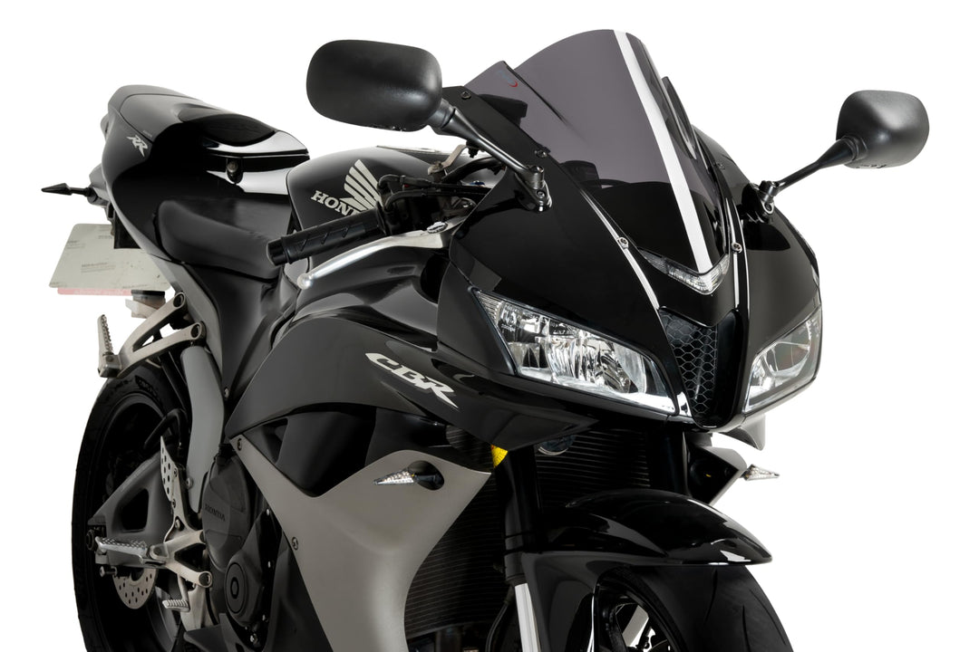 Puig 4356F Kuppel Racing Honda CBR600rr 07-12, Transparent/Dunkelgrau Rauch Stärk getönt, Stärk getö