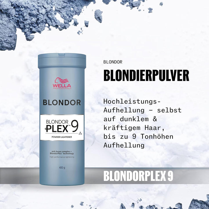 Wella Professionals BlondorPlex – Professionelles, staubfreies Blondierungspulver mit Bond-Builder-T