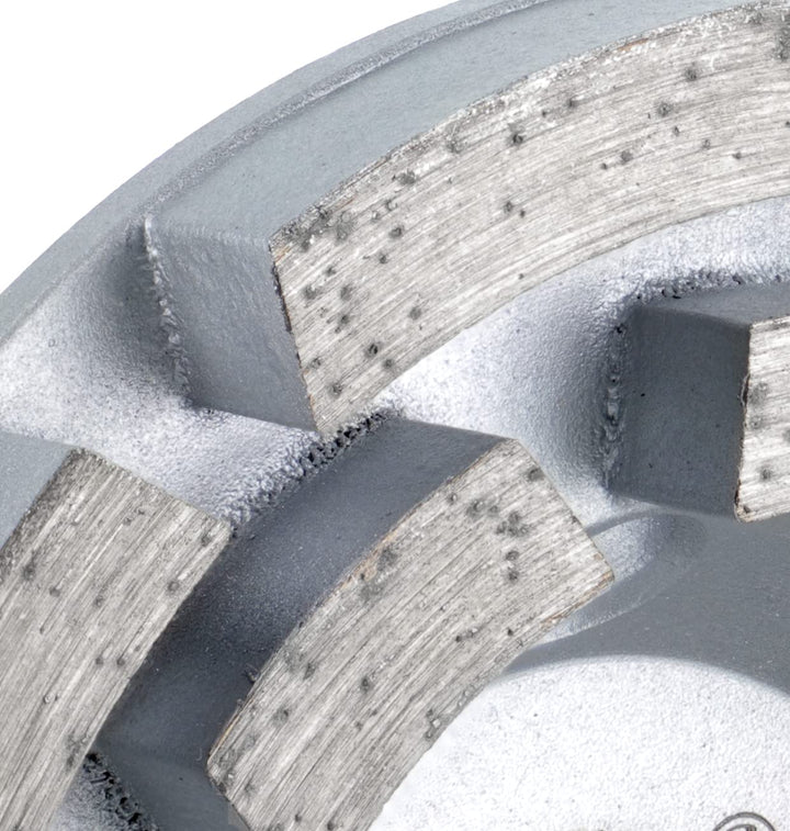 PRODIAMANT Premium Diamant-Schleiftopf Beton universal 100 mm x 22,2 mm Schleifscheibe doppelreihig,