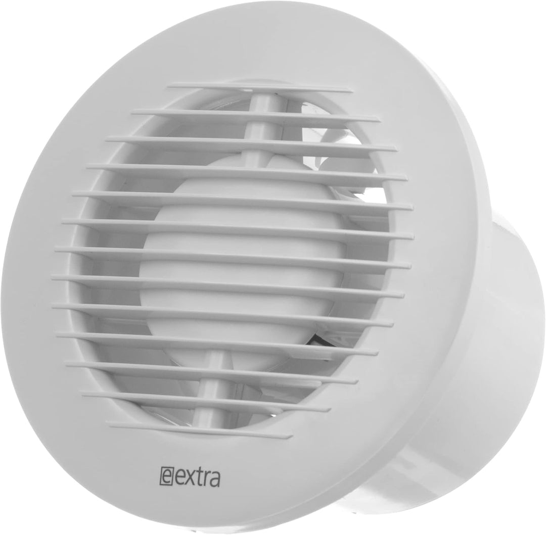 Steinberg14 Ø 100mm Abluftventilator Badlüfter Fan - Weiss Rund Ventilator zur Belüftung in Bad und