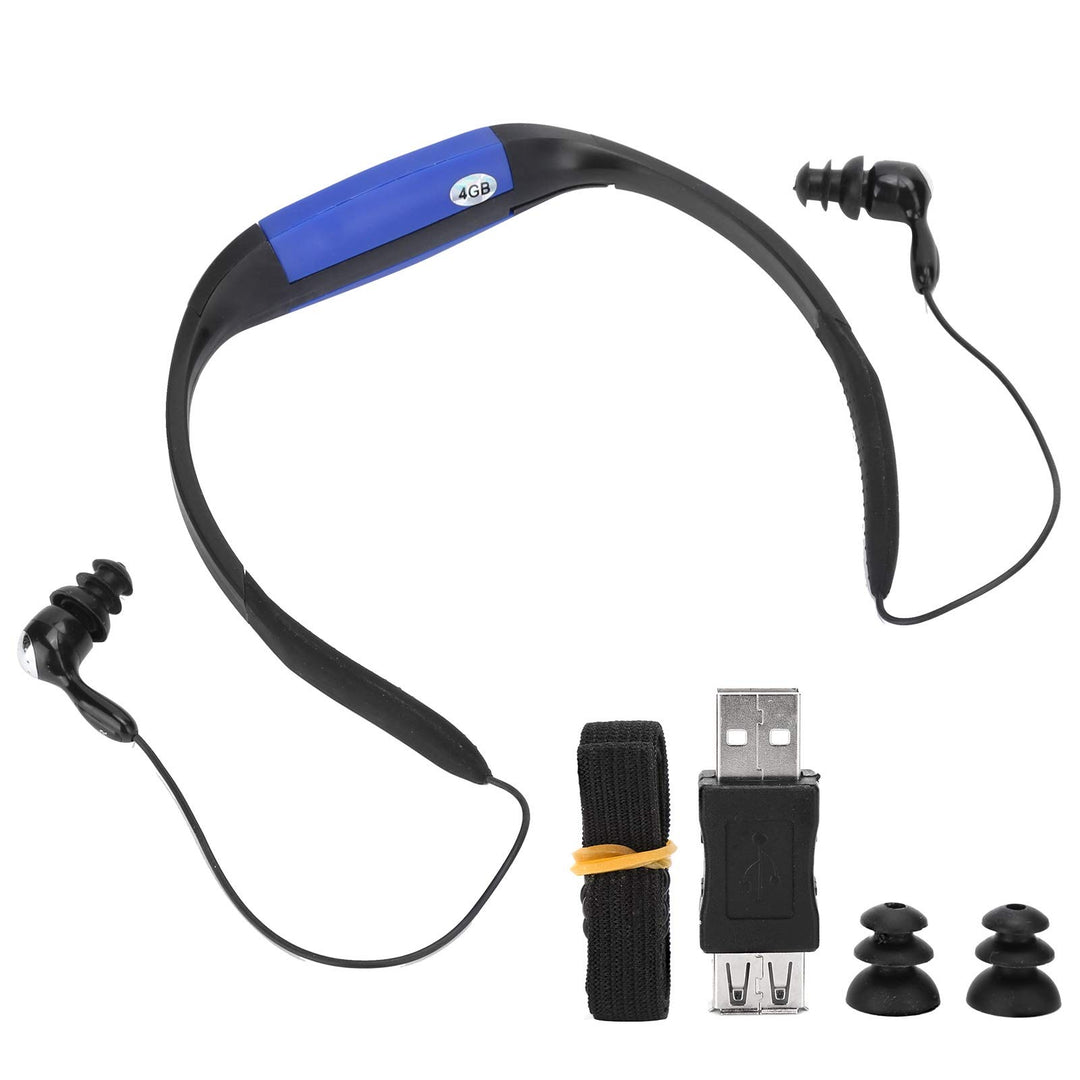 IPX8-Kopfhörer Wasserdicht Zum Schwimmen, Wasserdichter MP3-Player, Unterwasser-Kopfhörer-Ohrhörer Z