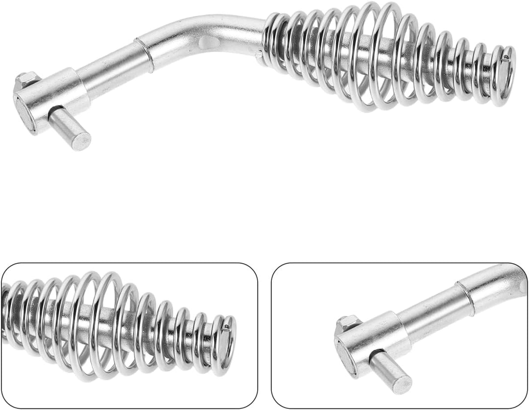 Amosfun Griff Heizung aus Metall für Kaminöfen und Heizkessel Hitzebeständiger Ersatz Türgriff mit E