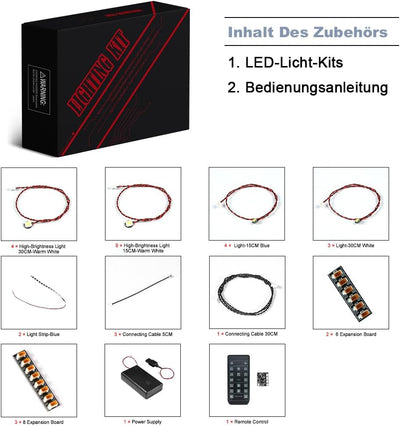 Fernbedienung Led Licht Set Kompatibel mit Lego The Orient Express Train (Kein Modell), Dekorationsb