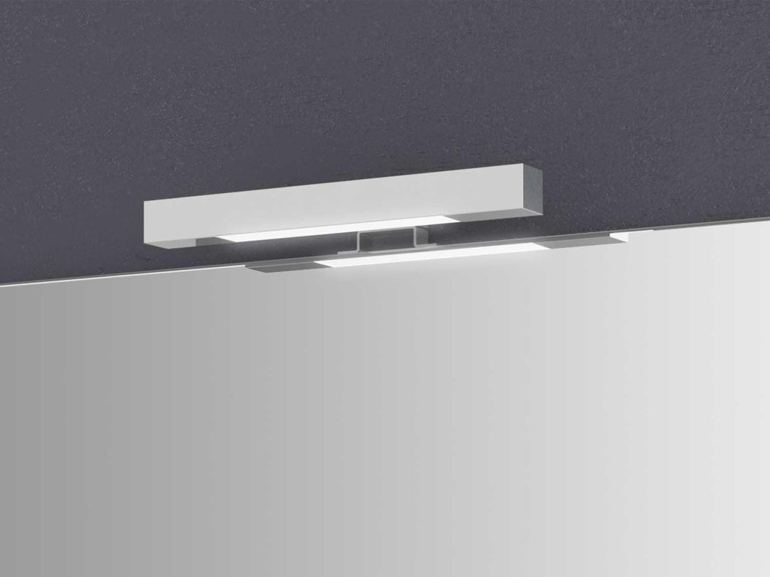 Sieper | Badezimmer Spiegel mit Beleuchtung und Ablage 80 cm Wandspiegel, Badspiegel energiesparend,