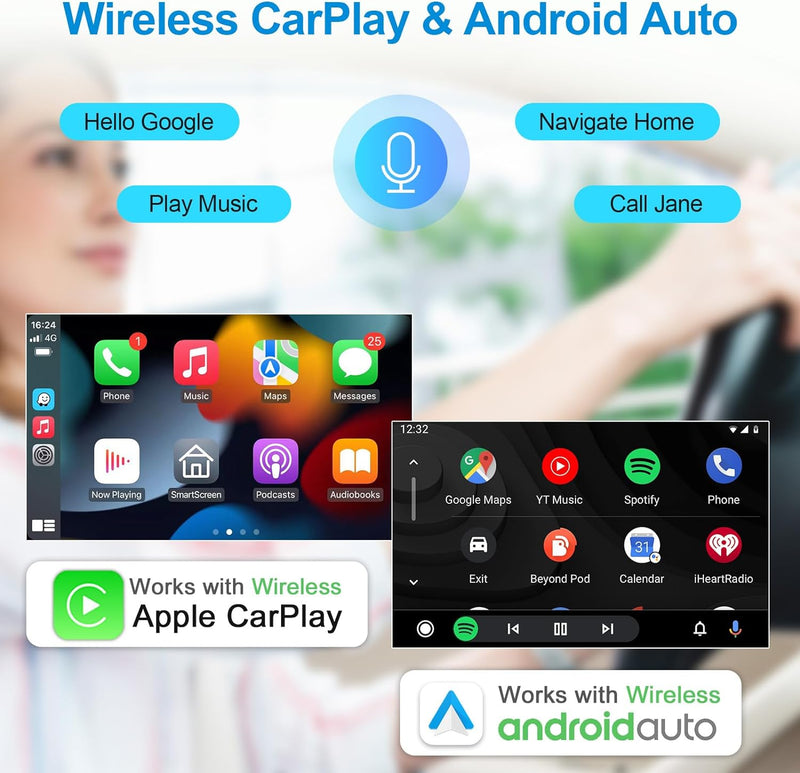 Woibugee Android Autoradio für BMW 3er E46 1999-2005 mit kabellos CarPlay Android Auto, 9 Zoll Andro