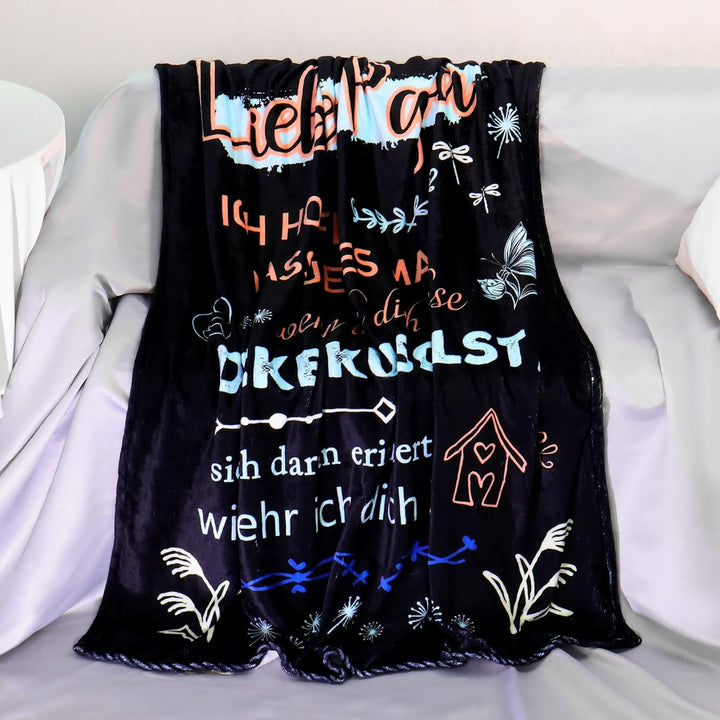 Original Geschenk Lieber Papa Ich Hoffe Dass Jedes Mal Wenn Du Dich In Diese Decke Kuschelst Sie Dic