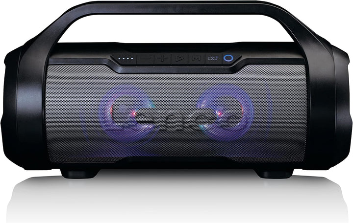 Lenco SPR-070 Boombox - IPX5 Wasserdichte Bluetooth Boombox - integrierter 3000mAh Akku - 2 x 12 Wat