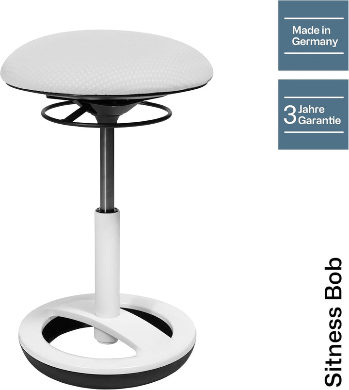 Topstar SU43BR3 Sitness Bob, ergonomischer Sitzhocker, Arbeitshocker, Bürohocker mit Schwingeffekt,