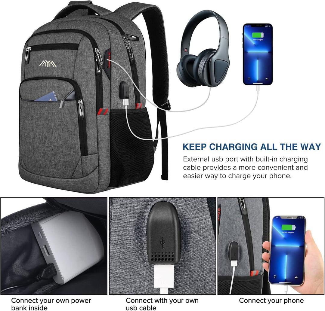 Schulrucksack Jungen Mädchen Teenager, Rucksack Schule Laptop Rucksack für Herren Damen Daypacks für