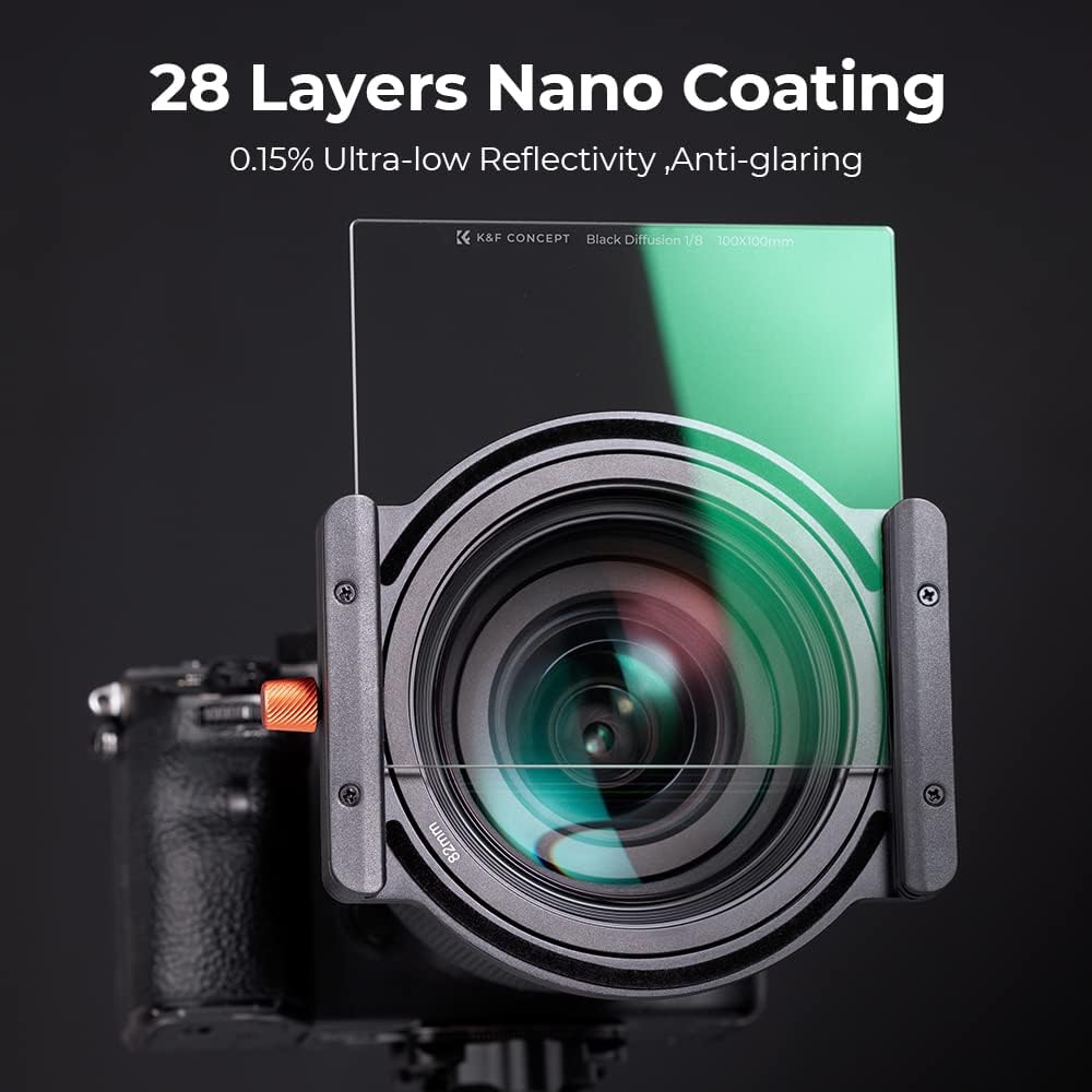 K&F Concept Nano X Square Black-Mist 1/8 Black Promist 1/8 Filter Rechteckfilter Effektfilter 100MM*