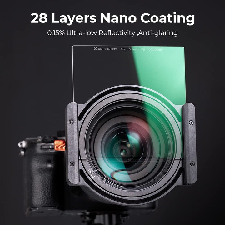 K&F Concept Nano X Square Black-Mist 1/8 Black Promist 1/8 Filter Rechteckfilter Effektfilter 100MM*