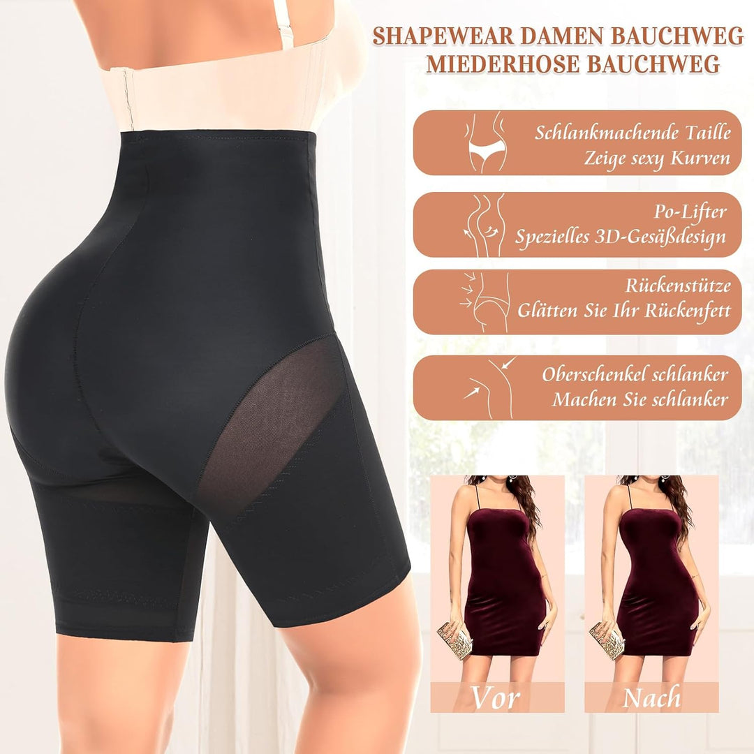 Werkiss Bauchweg Unterhose Damen Shapewear Miederhose Hohe Taille Unterwäsche Figurenformend Bauchko