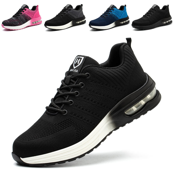 Baofular Arbeitsschuhe Herren Sicherheitsschuhe Damen Leicht Sportlich Stahlkappenschuhe rutschfest