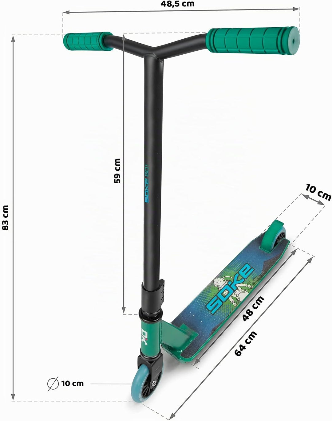 SOKE Griffe Für Scooter Lenkerendstücke für Roller - Stunt Scooter Fahrrad Griffe Grips Lenkergriffe
