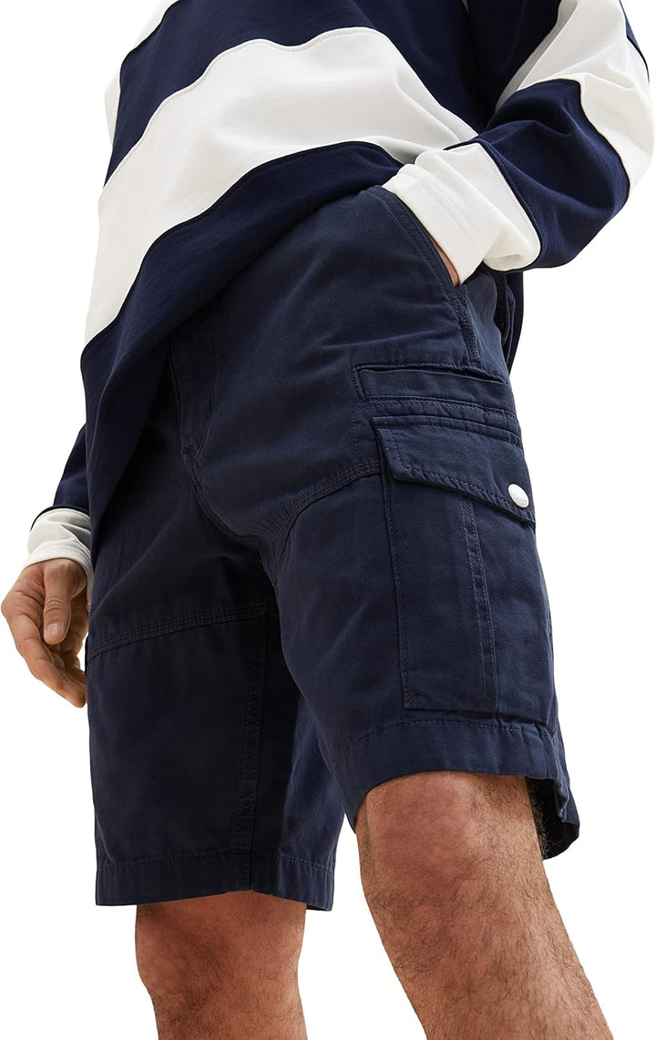 TOM TAILOR Herren Relaxed Fit Cargo Shorts 31 10668 - Sky Captain Blue, 31 10668 - Sky Captain Blue