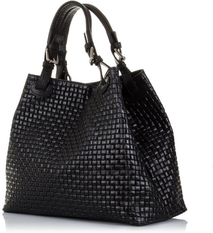 FIRENZE ARTEGIANI. Emanuela Damen-Tasche, echtes Leder, mit Schlangengravur, für Damen, hergestellt