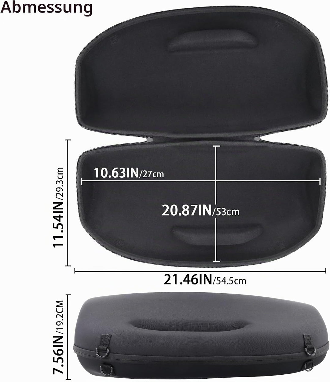 co2CREA Hart Tragetasche mit Mini Zubehörtasche und Schultergurt Für JBL Boombox 3 /Boombox 3 WiFi/B