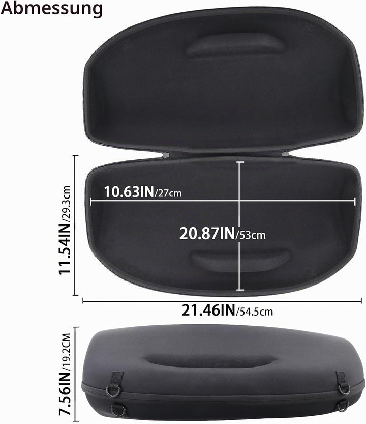 co2CREA Hart Tragetasche mit Mini Zubehörtasche und Schultergurt Für JBL Boombox 3 /Boombox 3 WiFi/B
