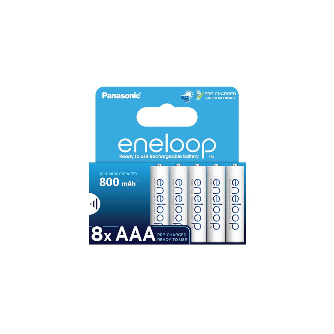 eneloop Smart Ladegerät, für 1-4 AA/AAA NI-MH Akkus & AAA/Micro NI-MH Akku, 8er-Pack, Kapazität mit