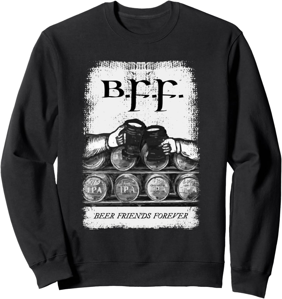 Bier Freunde für immer Lustiges Geschenk Fun Sweatshirt