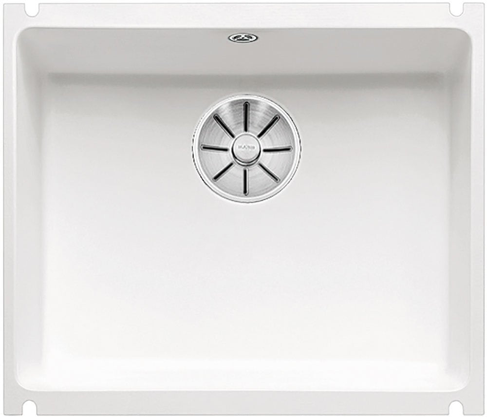 BLANCO SUBLINE 500-U | Keramik kristallweiss glänzend | Einbauart: Unterbau | für 60 cm breite Unter