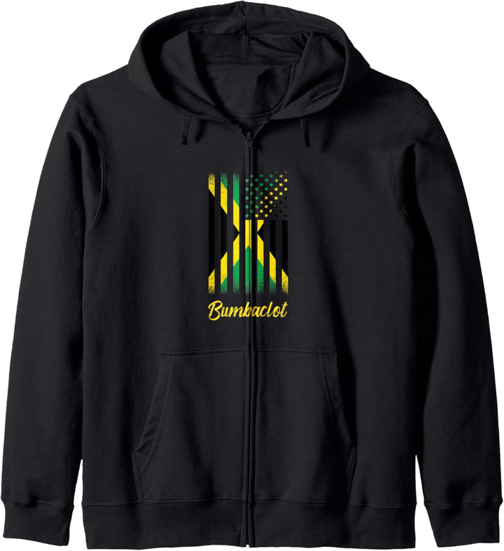 Bumbaclot Jamaican Flag USA Jamaica Caribbean Kapuzenjacke