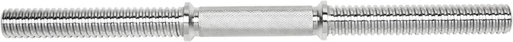 Bad Company Chrom Kurzhantelstange mit Gewinde-Auflageflächen inkl. Sternverschlüssen 30/31 mm I Kur