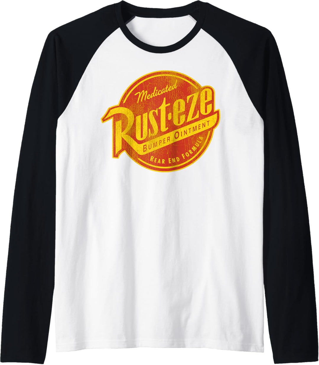 Disney Pixar Cars Vintage Rust-Eze Ointment Raglan