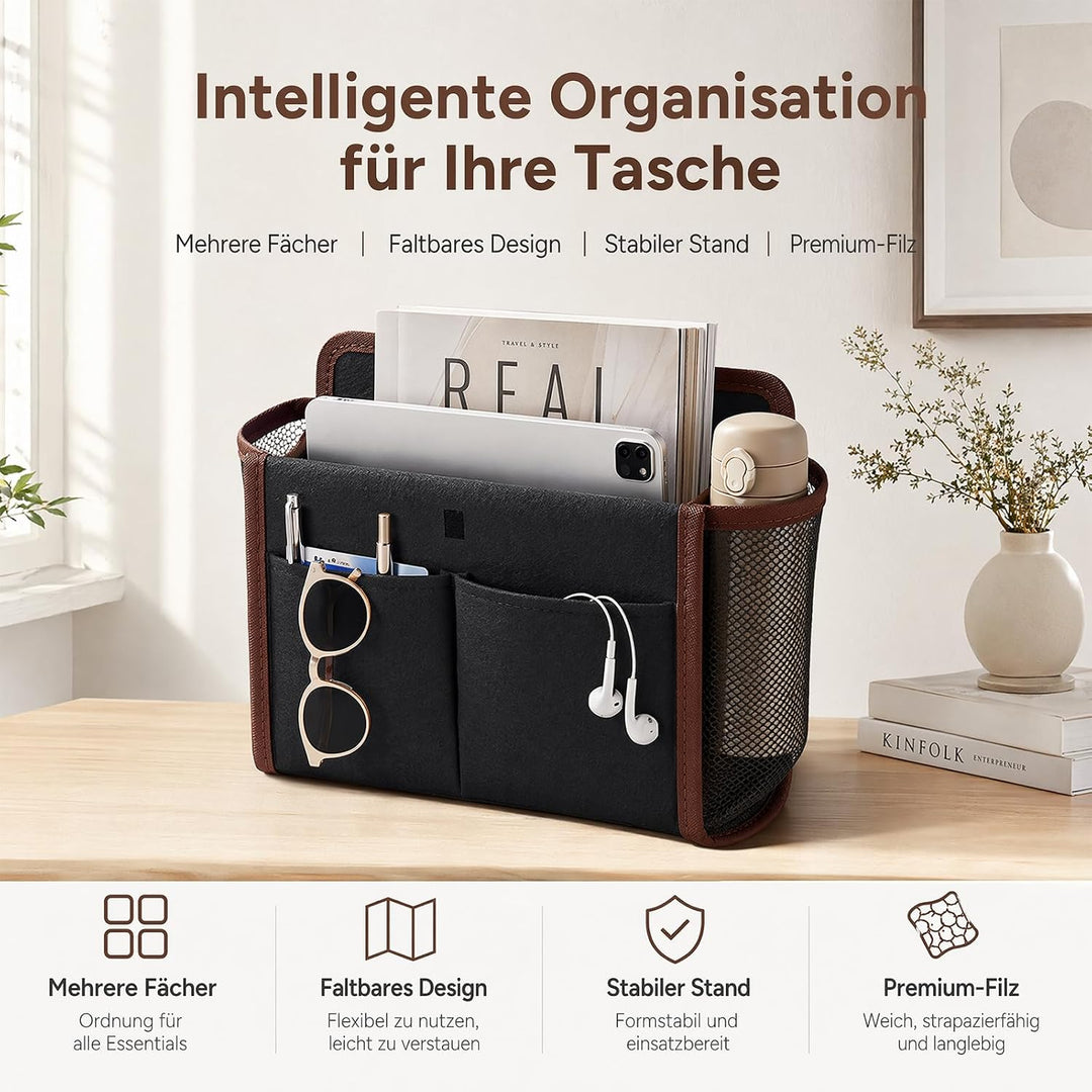 ZYNERY 2 Stück Wohnwagentür Organizer, Hängeorganizer mit Haken, Organizer Wohnmobil Selbstklebend,