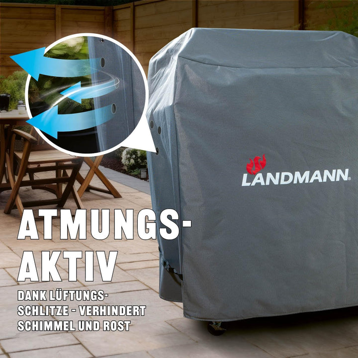 Landmann Premium Wetterschutzhaube | Aus robustem Polyestergewebe & Wasserdicht | UV-beständig, Atmu