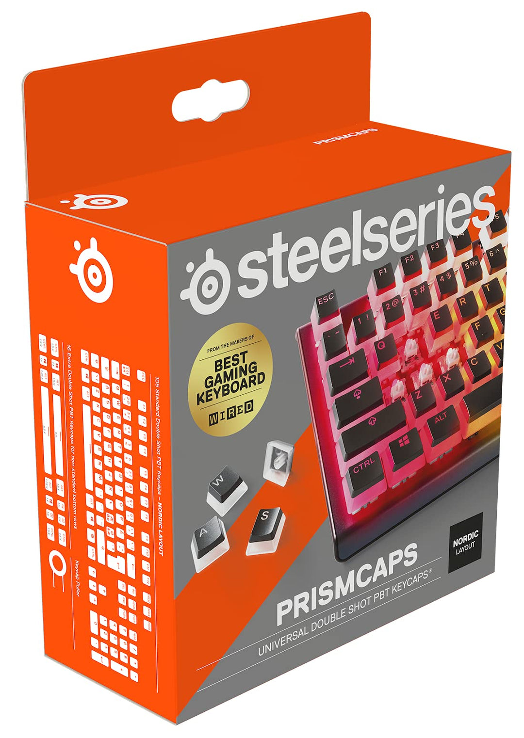 SteelSeries PrismCaps – Double-Shot-Tastenset mit „Pudding“-Optik – Kompatibilität mit allen gängige