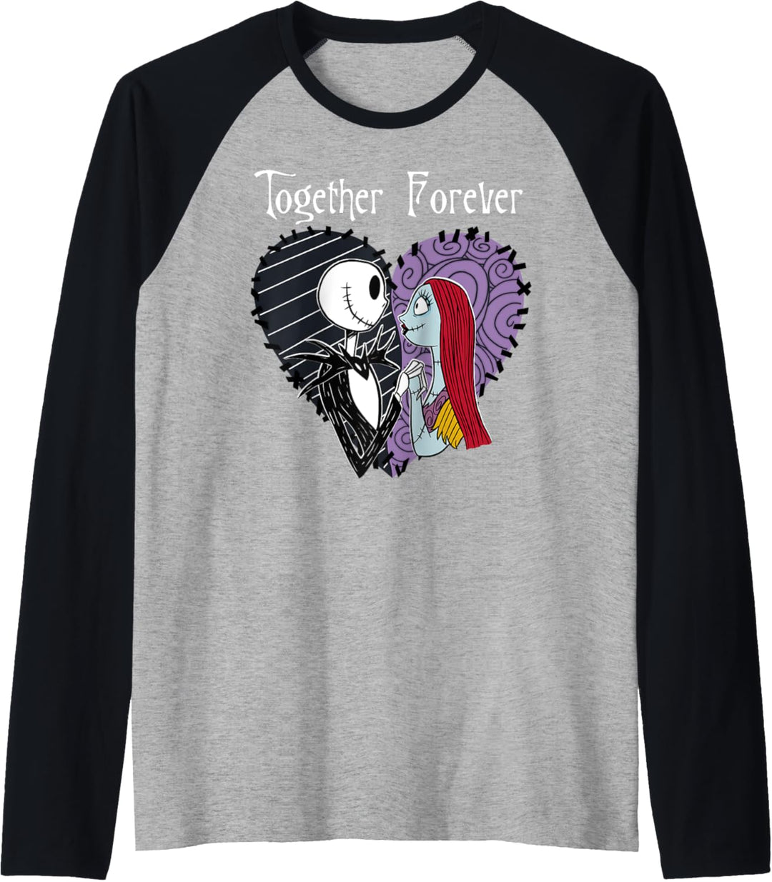 Disney The Nightmare Before Christmas Jack & Sally Together Raglan