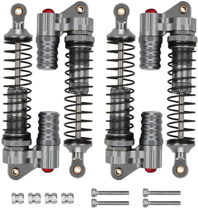 Drfeify RC Auto Stossdämpfer, 4 Stücke Anti-Schock Leichtgewichts Hydraulischer Metall Dämpfer () Pl