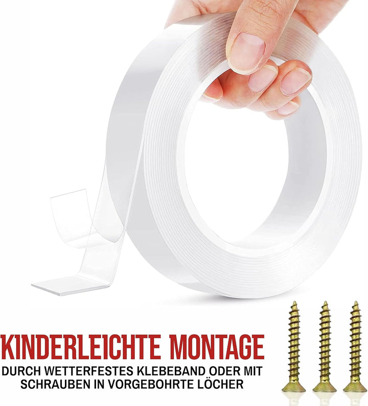 wortek Taubenabwehr Spikes Vogelabwehr Spikes - Edelstahl 9 Meter mit Sollbruchstellen - Tierfreundl
