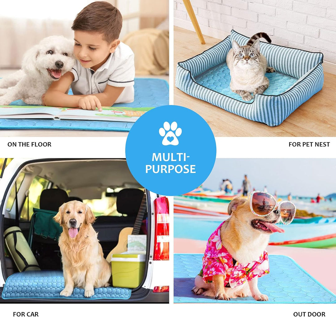 NIBESSER Kühlmatte für Hunde Selbst Kühlende Hundematte Sommer Kühlkissen hundematte für Zuhause Unt