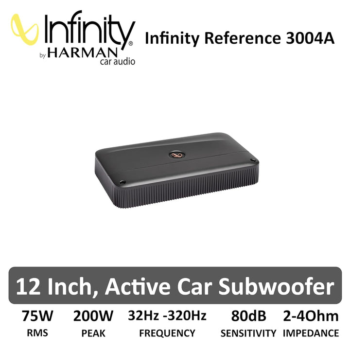Infinity Referenz 3004A || Hohe Leistung || Auto 4-Kanal-Verstärker || 75 Watt RMS x 4 Klasse H Vers