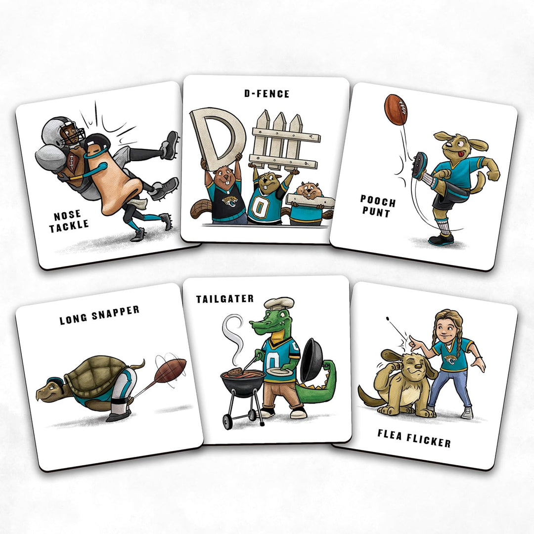 YouTheFan Memory Match Los Angeles Chargers Spiel Jacksonville Jaguars Einheitsgrösse Team-farben, J