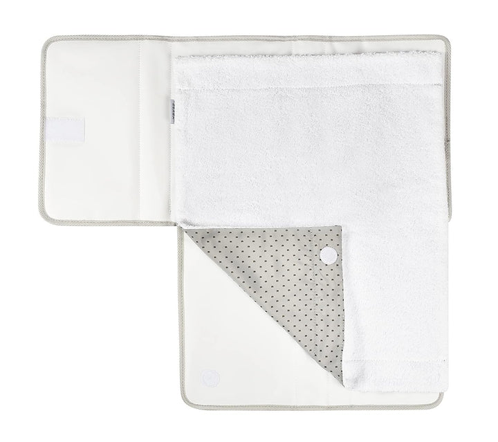 BÉABA, Baby Wickeltasche, Wickelunterlage aus 100% Baumwolle, für unterwegs, mit Fächern für Windeln