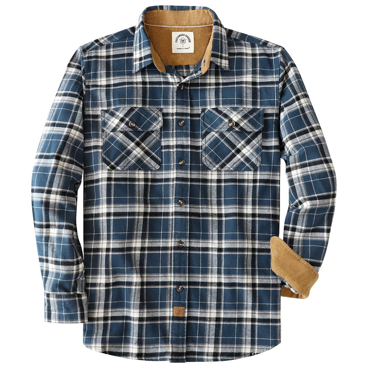 Dubinik® Flanellhemd Herren Button Down Kariert Baumwollhemd Freizeithemd Hemd Herren Langarm mit Zw
