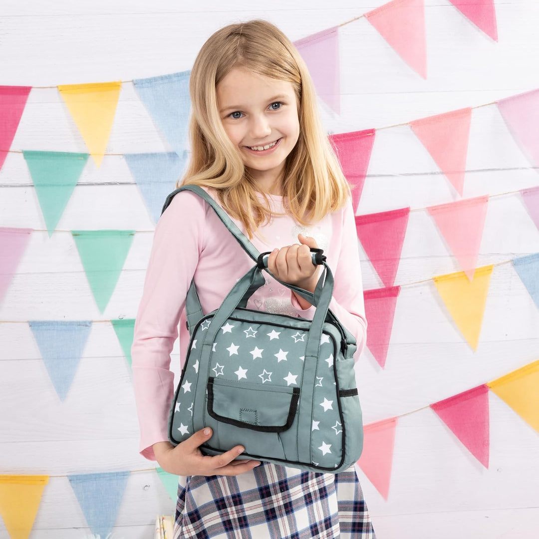 Bayer Design 69058AA Wickeltasche für Puppen, Winkelunterlage, Stoffwindel, Puppenzubehör, Tasche, N