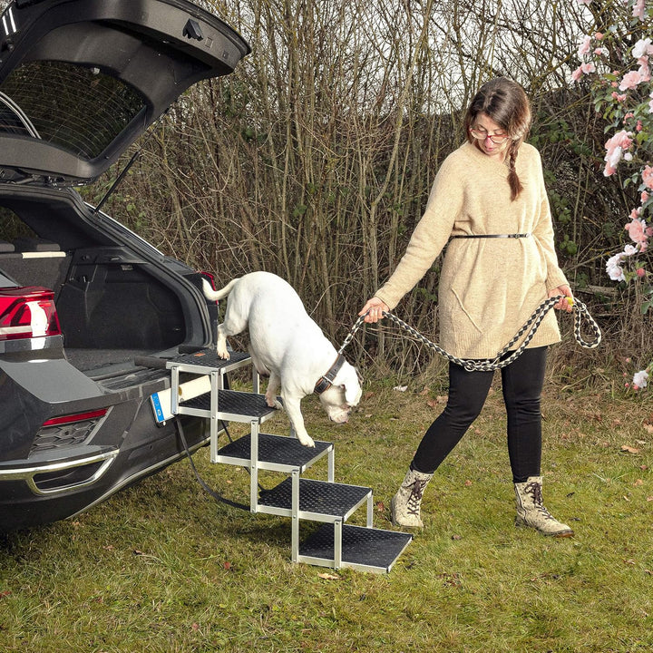 ONVAYA® Hundetreppe faltbar | 5 Stufen | Hunderampe Einstieghilfe für Autos oder hohe Betten | klapp