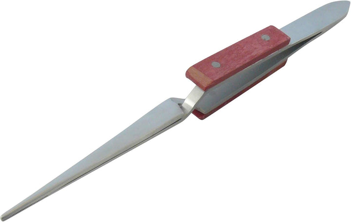 3x Lötpinzette, gerade - Klemmpinzette, Kreuzpinzette, Technische Pinzette - 16 cm, gerieft - Modell