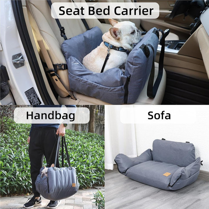 Auto-Hundesitz, Bett, atmungsaktiv, Auto-Nest, Haustier-Reise-Rücksitz, Katzenbett mit seitlichem Re