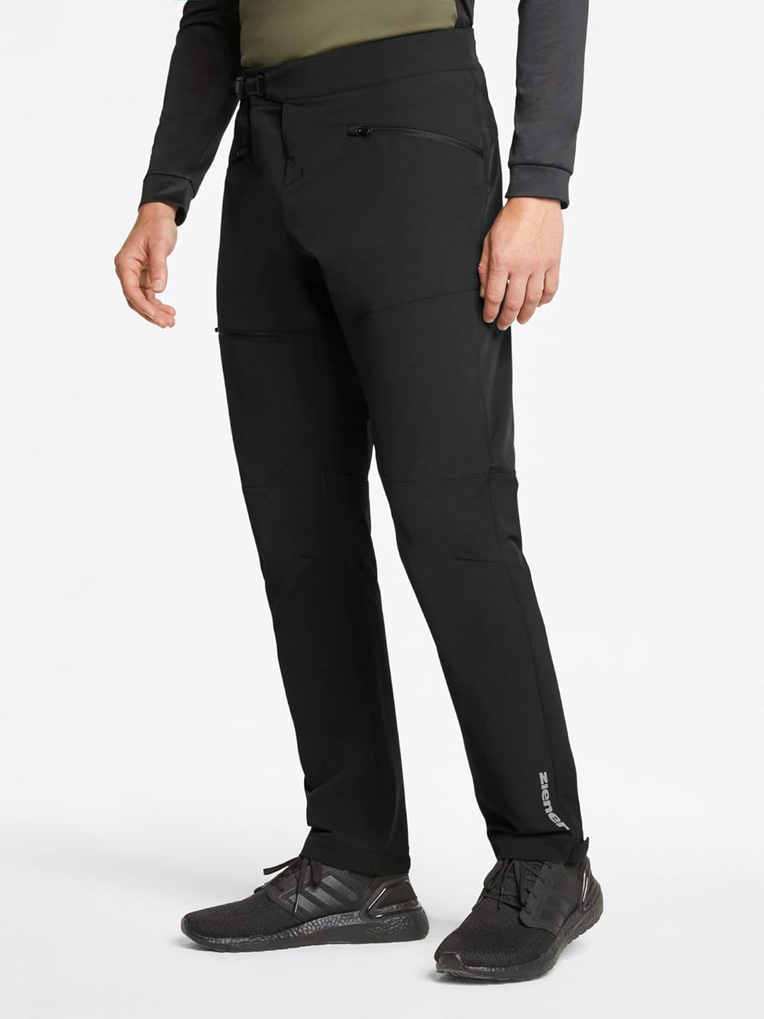 Ziener Herren Outdoor-Hose/Rad/Trekking - atmungsaktiv,elastisch,PFC frei Nordian 52 Schwarz, 52 Sch