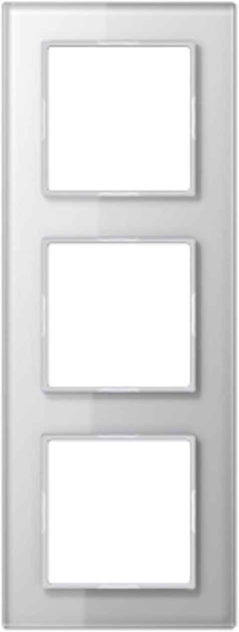 Jung AC 583 GL WW Rahmen Glas 3fach Serie A Creation alpinweiss
