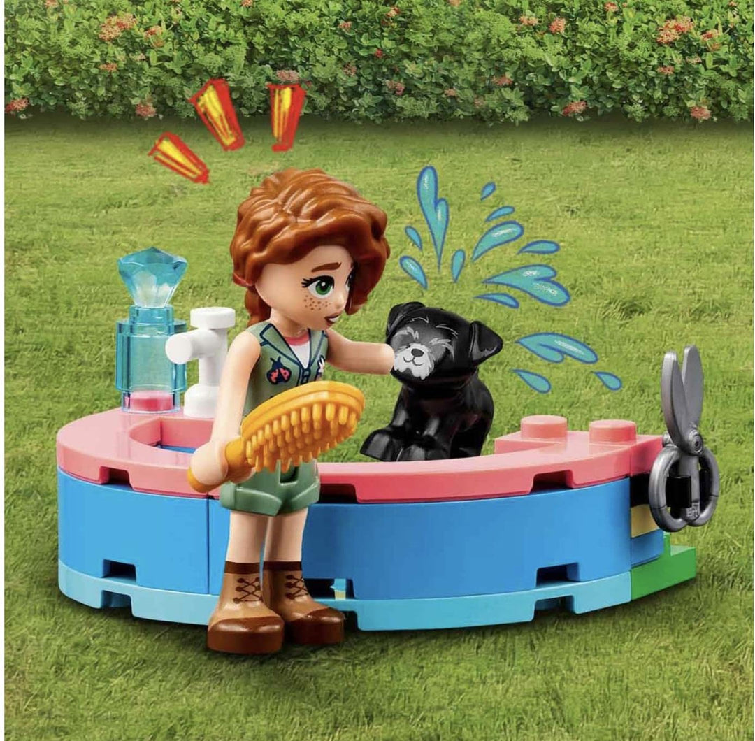 LEGO 41727 Friends Hunderettungszentrum, kreatives Tierarzt Spielzeug mit Mini-Puppen und Welpen-Fig