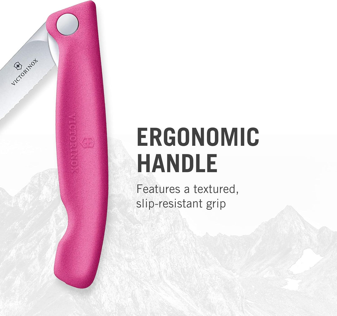 Victorinox, Swiss Classic, Profi Tomaten- und Tafelmesser, Extra Scharfe Klinge, Wellenschliff, 11 c