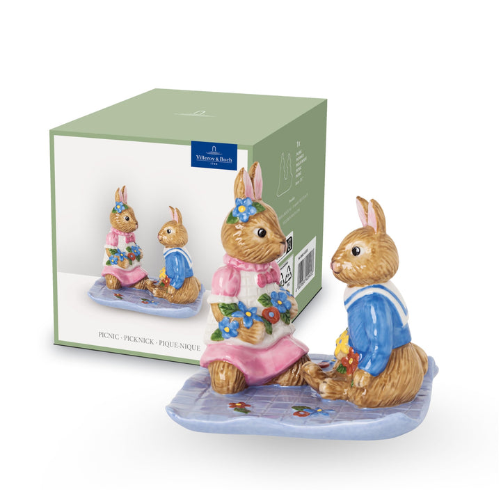 Villeroy & Boch Hasenfigur, Porzellan, Bunt, 8x8x8cm